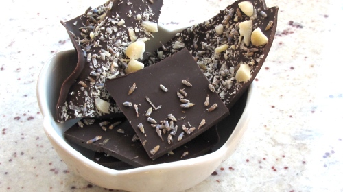 This chocolate bark makes and excellent Valentine's Day Gift...If it lasts that long.