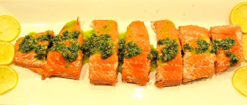 Poached salmon is a simple dish that's great for parties and delicious the next day.