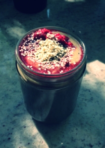 Get your fruits, veggies, protein and healthy fats from this delicious smoothie!